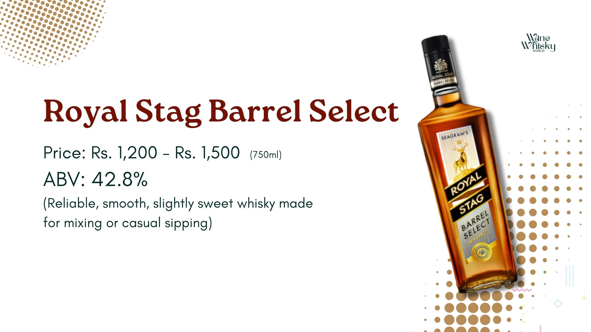 Royal Stag Barrel Select - best whisky under 2000
